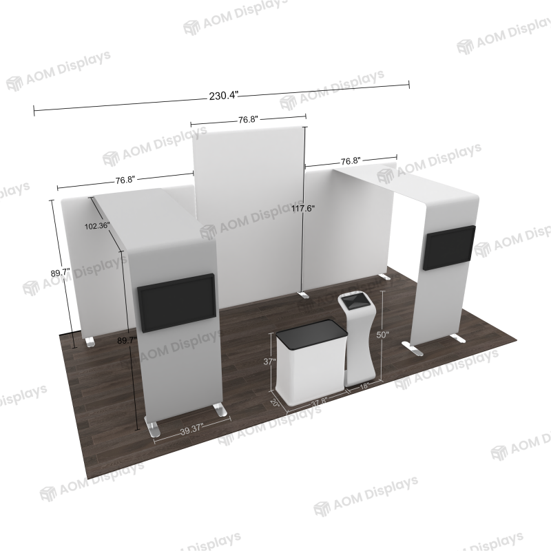 20ft Modular FlexZip Booth Kit L