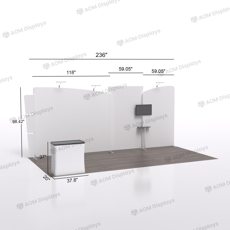 20ft Modular FlexZip Booth Kit N
