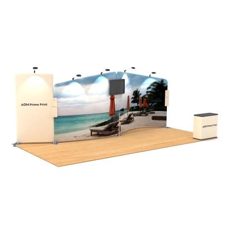 20ft Modular FlexZip Booth Kit B