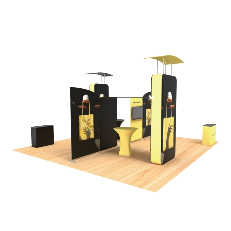 20x20 Backlit Trade Show Booth Kit A