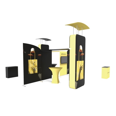 20x20 Backlit Trade Show Booth Kit A