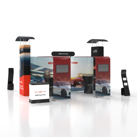 20x20 Backlit Trade Show Booth Kit G