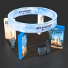 20x20 Backlit Trade Show Booth Kit H