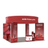 20x20 Backlit Trade Show Booth Kit H