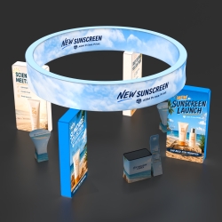 20x20 Backlit Trade Show Booth Kit H