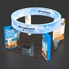20x20 Backlit Trade Show Booth Kit H