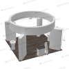 20x20 Backlit Trade Show Booth Kit H