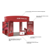20x20 Backlit Trade Show Booth Kit H