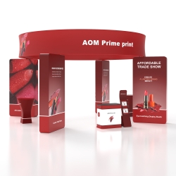 20x20 Backlit Trade Show Booth Kit H