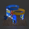 20x20 Backlit Trade Show Booth Kit J