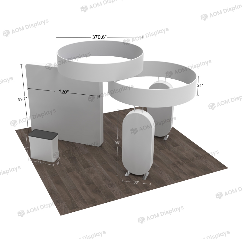 20x20 Backlit Trade Show Booth Kit J