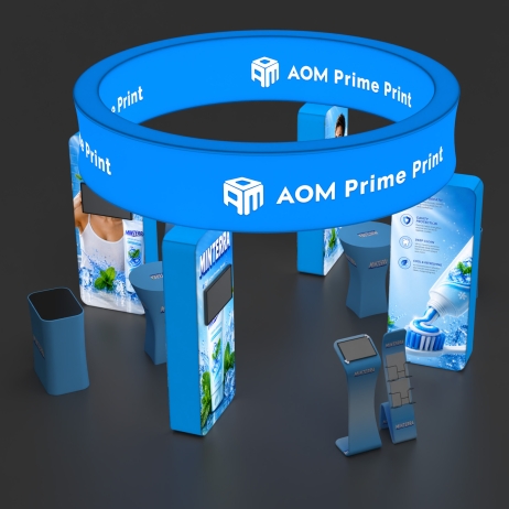 20x20 Backlit Trade Show Booth Kit K