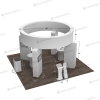 20x20 Backlit Trade Show Booth Kit K