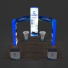 20x20 Backlit Trade Show Booth Kit L