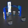 20x20 Backlit Trade Show Booth Kit L
