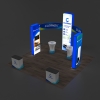20x20 Backlit Trade Show Booth Kit L