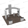 20x20 Backlit Trade Show Booth Kit L