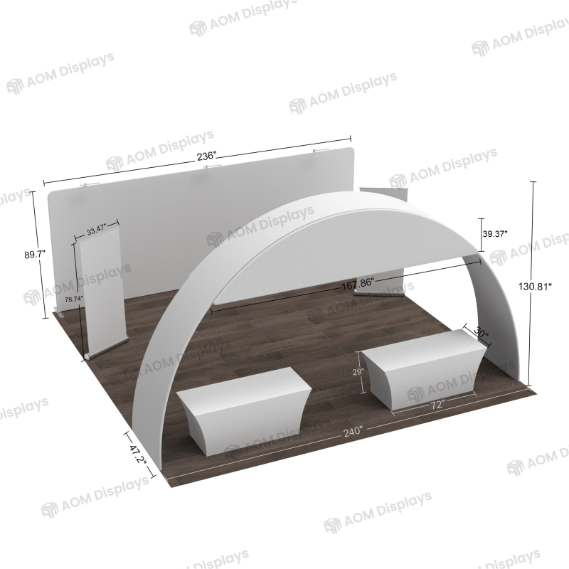 20x20 Archway Trade Show Booth Kit F
