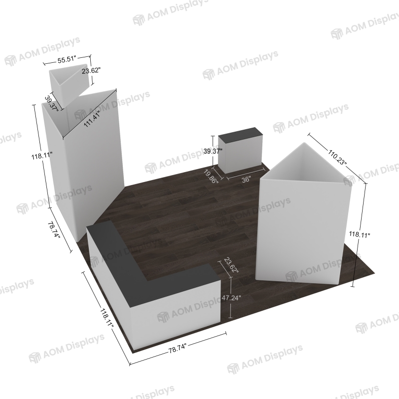 20x20 Modular Trade Show Booth 25