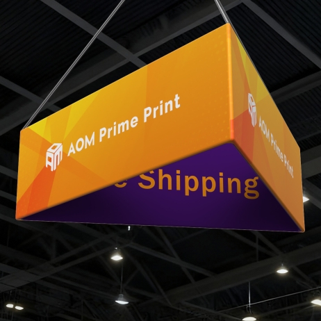 Custom Triangle Hanging Ceiling Banner