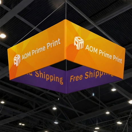 Custom Tapered Square Hanging Banner