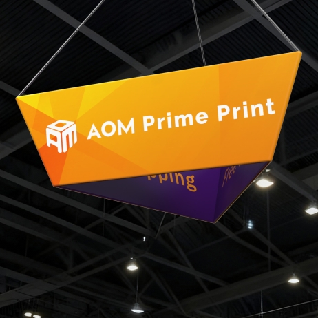 Custom Tapered Traingle Hanging Banner