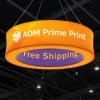 3D Backlit Round Hanging Ceiling Banner