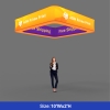 3D Backlit Square Hanging Ceiling Banner