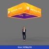 3D Backlit Square Hanging Ceiling Banner