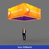 3D Backlit Square Hanging Ceiling Banner