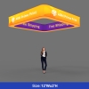 3D Backlit Square Hanging Ceiling Banner