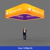 3D Backlit Square Hanging Ceiling Banner