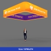 3D Backlit Square Hanging Ceiling Banner