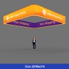 3D Backlit Square Hanging Ceiling Banner
