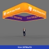 3D Backlit Square Hanging Ceiling Banner