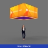 3D Backlit Square Hanging Ceiling Banner