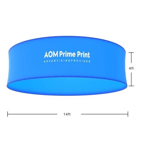 Circular Blimp Hanging Banner