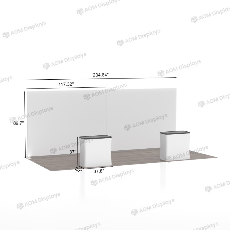 20ft LumiZip Backlit Modular Displays