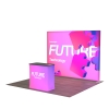 10ft LumiZip Backlit Trade Show Display