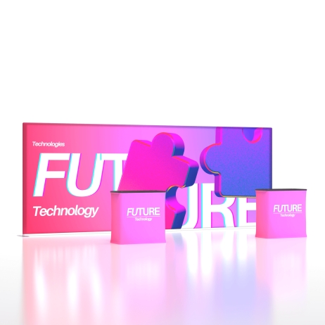 20ft LumiZip Backlit Trade Show Display