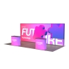20ft LumiZip Backlit Trade Show Display