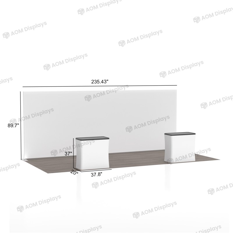 20ft LumiZip Backlit Trade Show Display