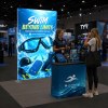 5ft LumiZip Backlit Trade Show Display