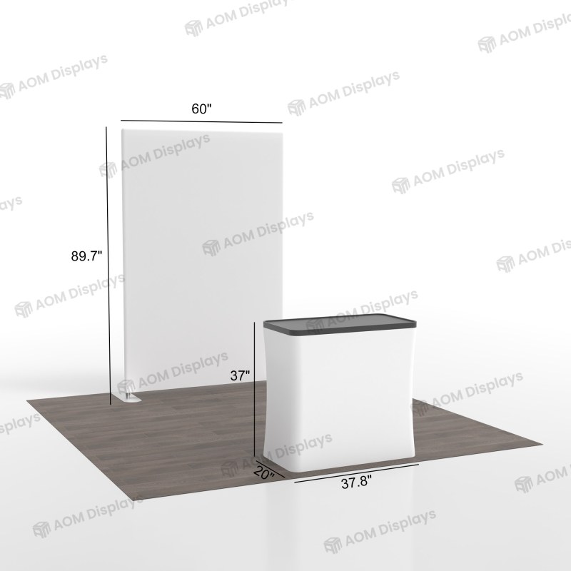 5ft LumiZip Backlit Trade Show Display