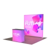 8ft LumiZip Backlit Trade Show Display