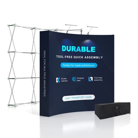 8ft Curved FlexPop Pop up Display