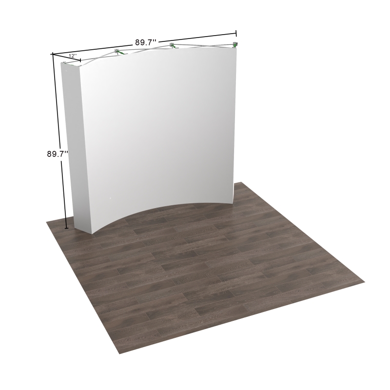 8ft Curved FlexPop Pop up Display