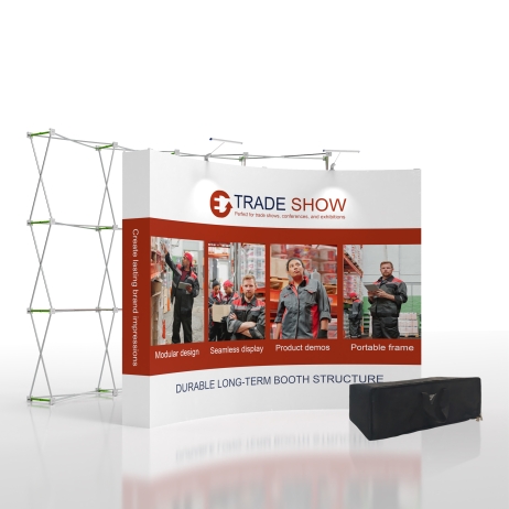 10ft Curved FlexPop Pop up Display