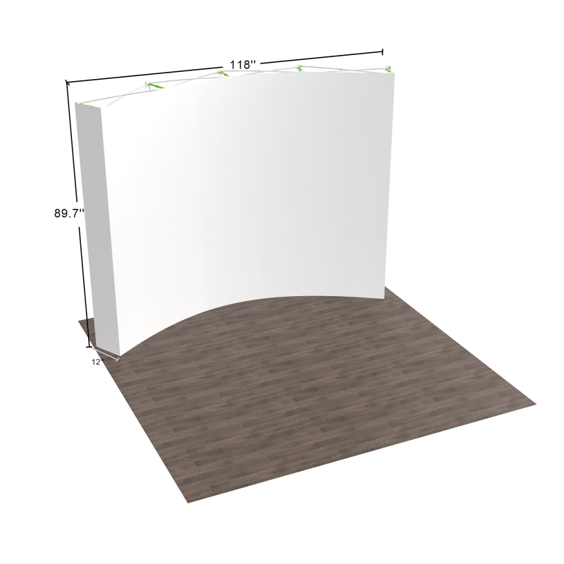 10ft Curved FlexPop Pop up Display
