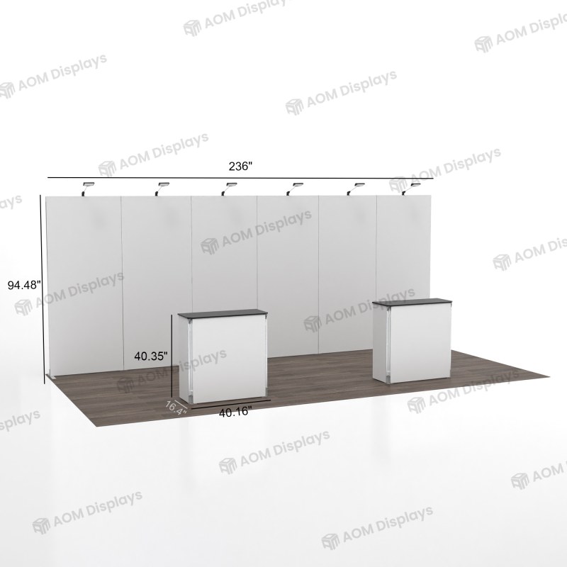 10x20 Folding SEG Fabric Booth 01